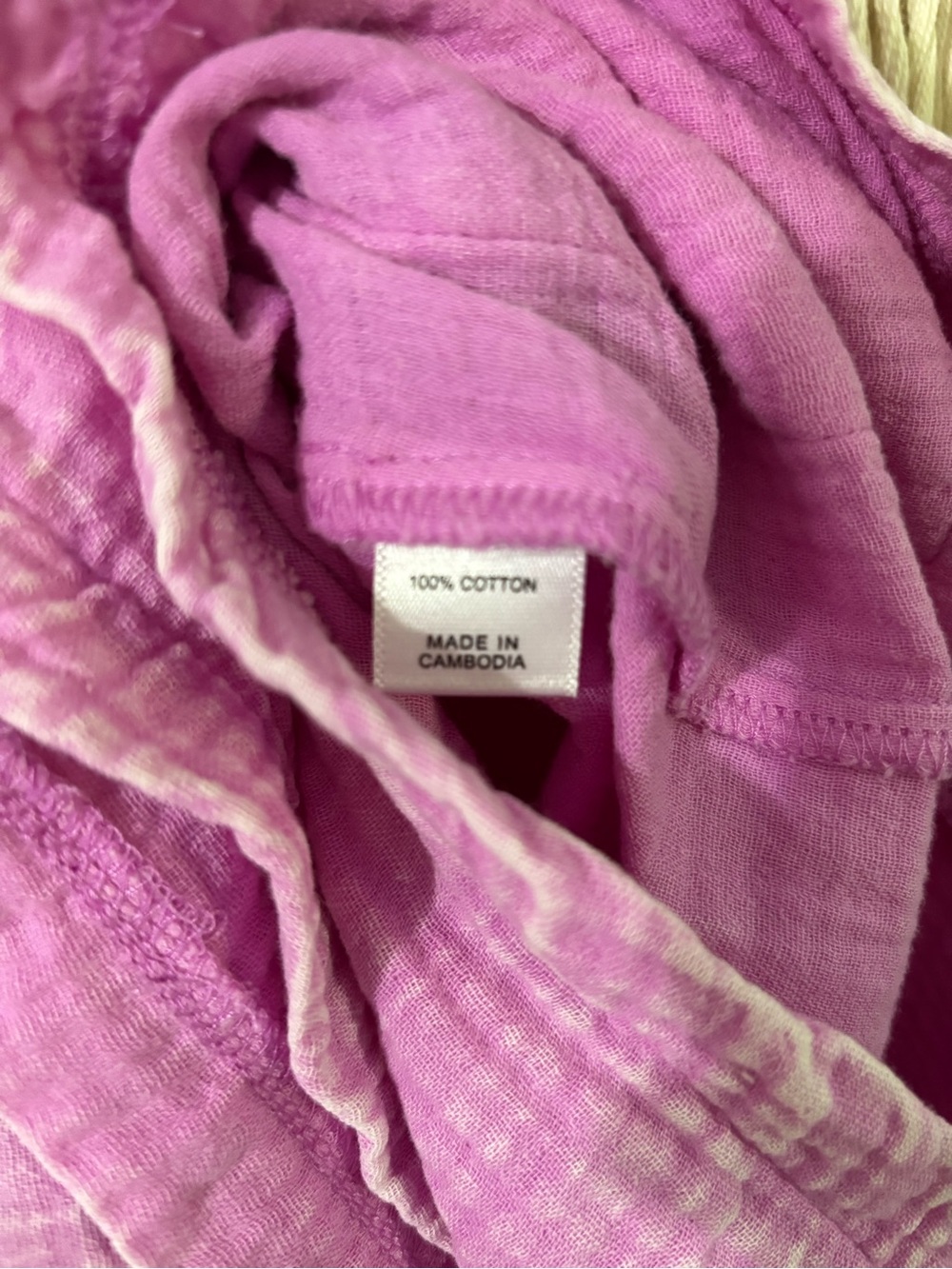 NWOT-Zenana Outfitters Mauve-Pink Gauze Romper with Front Pockets- 100% cotton - Picture 5 of 5